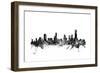 Melbourne Skyline-Michael Tompsett-Framed Art Print