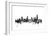 Melbourne Skyline-Michael Tompsett-Framed Art Print