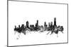 Melbourne Skyline-Michael Tompsett-Mounted Art Print