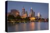 Melbourne Southbank Panorama-null-Stretched Canvas