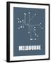 Melbourne Subway Map I-null-Framed Art Print