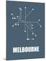 Melbourne Subway Map I-null-Mounted Art Print