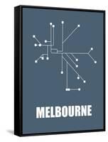 Melbourne Subway Map I-null-Framed Stretched Canvas