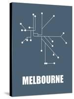 Melbourne Subway Map I-null-Stretched Canvas