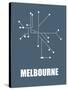 Melbourne Subway Map I-null-Stretched Canvas