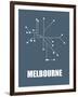 Melbourne Subway Map I-null-Framed Art Print