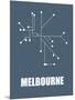 Melbourne Subway Map I-null-Mounted Art Print