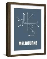 Melbourne Subway Map I-null-Framed Art Print