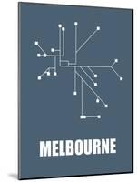 Melbourne Subway Map I-null-Mounted Art Print