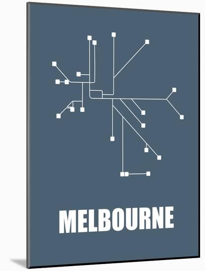 Melbourne Subway Map I-null-Mounted Art Print