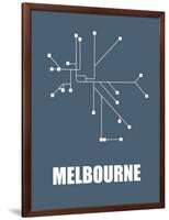 Melbourne Subway Map I-null-Framed Art Print