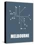 Melbourne Subway Map I-null-Stretched Canvas