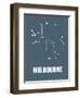 Melbourne Subway Map I-null-Framed Art Print