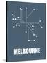 Melbourne Subway Map I-null-Stretched Canvas