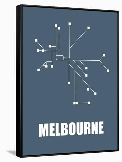 Melbourne Subway Map I-null-Framed Stretched Canvas