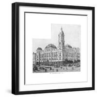 Melbourne Town Hall, Victoria, Australia, 1886-null-Framed Giclee Print