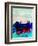 Melbourne Watercolor Skyline 2-NaxArt-Framed Art Print