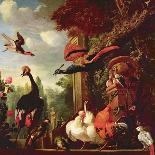 Macaw and a Monkey-Melchior de Hondecoeter-Giclee Print