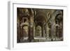 Melchior De Polignac Visiting St. Peter's Basilica in Rome by Giovanni Paolo Pannini-null-Framed Giclee Print