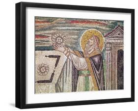 Melchisedech Offers Bread at the Altar, Detail of the Lunette-Byzantine-Framed Giclee Print