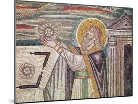 Melchisedech Offers Bread at the Altar, Detail of the Lunette-Byzantine-Mounted Giclee Print