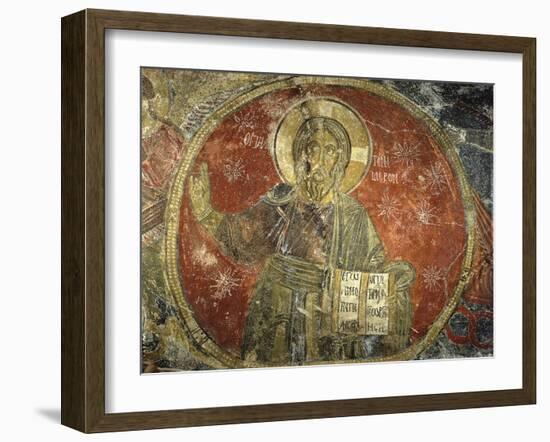 Melchizedek, Called the Ancient of Days, Fresco, 1196-null-Framed Art Print