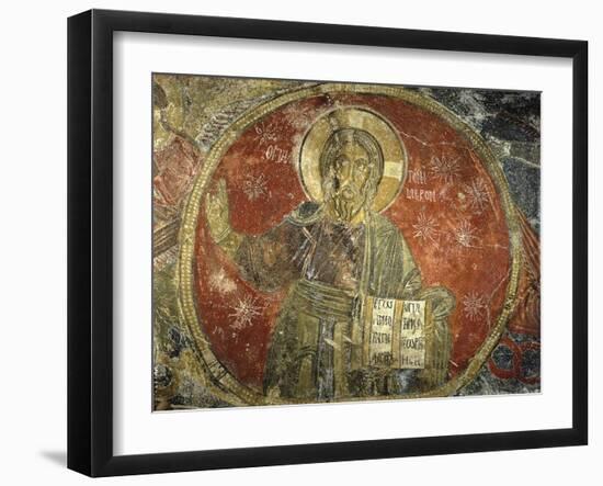 Melchizedek, Called the Ancient of Days, Fresco, 1196-null-Framed Art Print