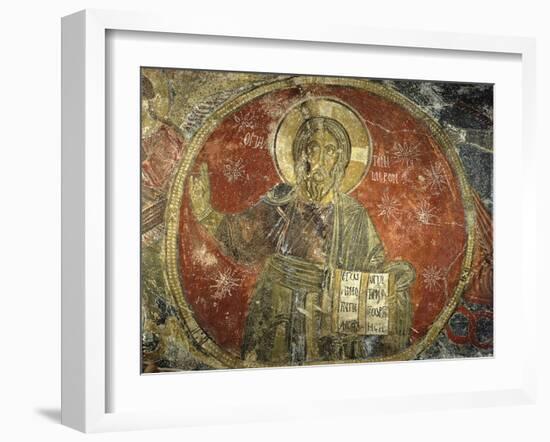 Melchizedek, Called the Ancient of Days, Fresco, 1196-null-Framed Art Print