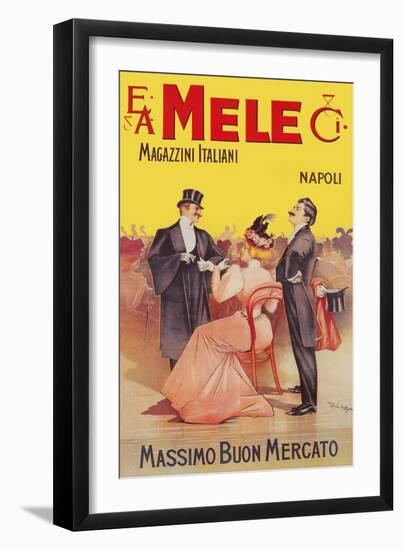 Mele Dress Makes Young Women More Beautiful-Aleardo Villa-Framed Art Print