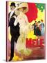 Mele Fashioned Couple Attract Old and Young People-Aldo Mazza-Stretched Canvas