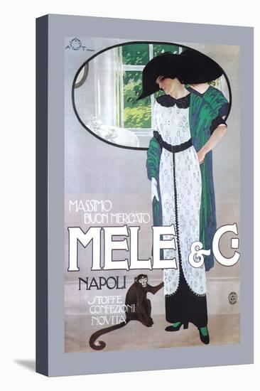 Mele Gown and a Small Monkey-Aleardo Terzi-Stretched Canvas