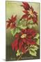 Mele Kalikimaka, Poinsettias-null-Mounted Art Print