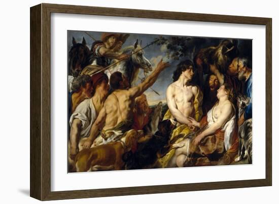 Meleager and Atalanta, 1620-1650-Jacob Jordaens-Framed Giclee Print