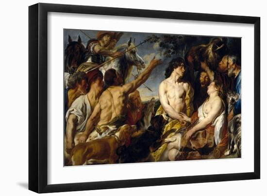 Meleager and Atalanta, 1620-1650-Jacob Jordaens-Framed Giclee Print