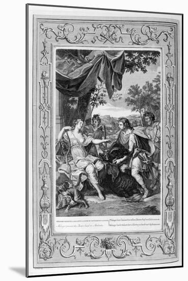 Meleager Presents the Boar's Head to Atalanta, 1733-Bernard Picart-Mounted Giclee Print