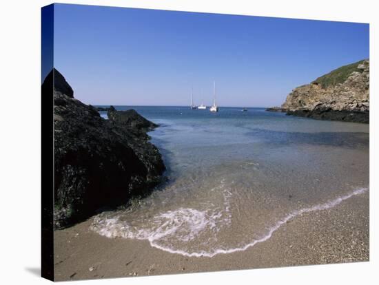 Melen Harbour, Groix Island, off the Coast of Brittany, France-Guy Thouvenin-Stretched Canvas