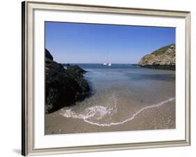 Melen Harbour, Groix Island, off the Coast of Brittany, France-Guy Thouvenin-Framed Photographic Print