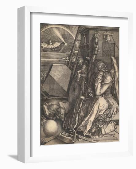 Melencolia I, 1514-Albrecht Dürer or Duerer-Framed Giclee Print