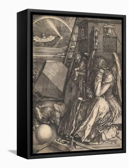 Melencolia I, 1514-Albrecht Dürer or Duerer-Framed Stretched Canvas