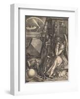 Melencolia I, 1514-Albrecht Dürer or Duerer-Framed Giclee Print