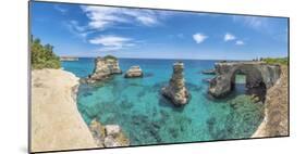 Melendugno, province of Lecce, Salento, Apulia, Italy. The Faraglioni in Torre Sant'Andrea-ClickAlps-Mounted Photographic Print