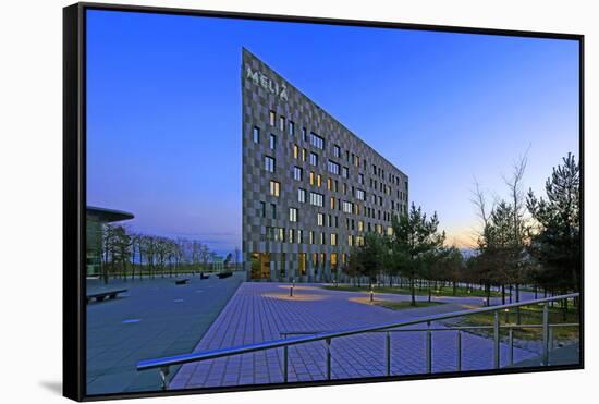 Melia Hotel on Kirchberg in Luxembourg City, Grand Duchy of Luxembourg, Europe-Hans-Peter Merten-Framed Stretched Canvas