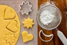 Making Sugar Cookies with Cookie Cutters-Melica73-Framed Photographic Print