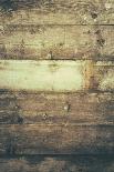 Blue Painted Rustic Wood Background-Melica73-Photographic Print