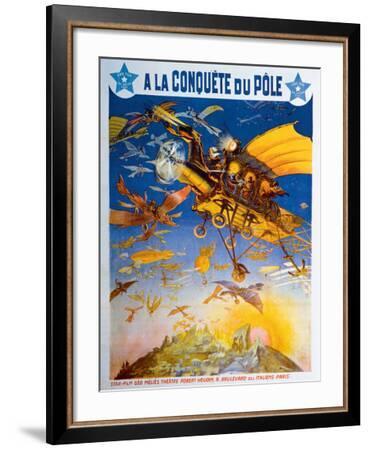Melies a la Conquete du Pole--Framed Giclee Print