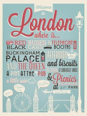 London Typographical Background