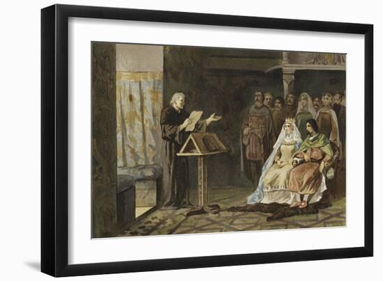 Melis Stoke at the Court of Count John II of Holland-Willem II Steelink-Framed Giclee Print