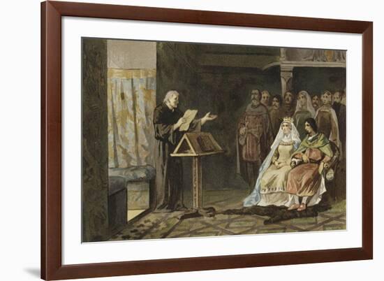 Melis Stoke at the Court of Count John II of Holland-Willem II Steelink-Framed Giclee Print