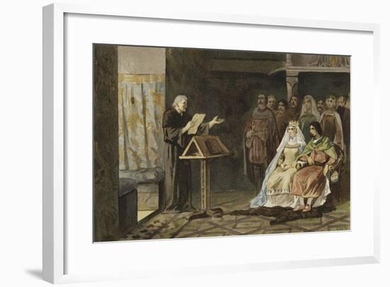 Melis Stoke at the Court of Count John II of Holland-Willem II Steelink-Framed Giclee Print