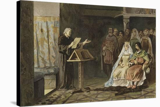 Melis Stoke at the Court of Count John II of Holland-Willem II Steelink-Stretched Canvas